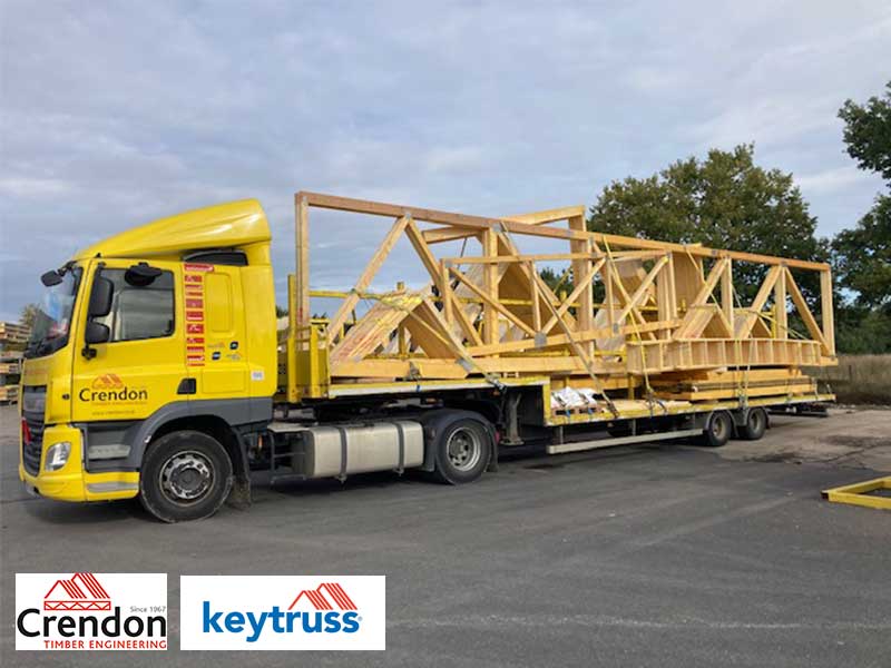 Another Full Load ready for delivery 100% On Time In Full for a Development in Attleborough with 16m Box Girders, and Seventy Raised tie Mono Trusses