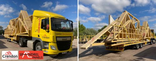 Another Full Load of Roof Trusses Delivered