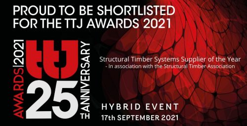 Crendon Timber Engineering Shortlisted for the Structural Timber Systems Supplier of the Year at The TTJ Awards 2021 Ceremony.