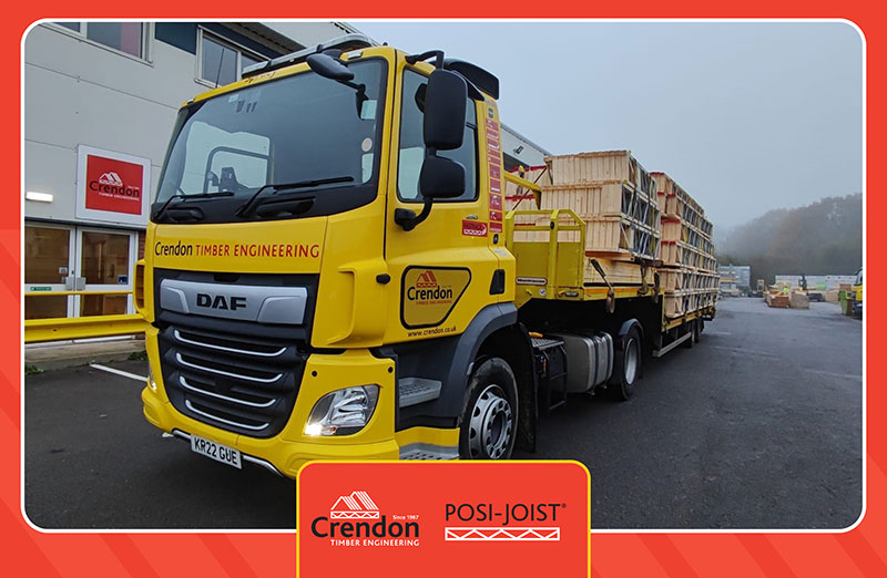 The second of 4 full loads of PS16 (421mm deep) Posi-Joists on its way