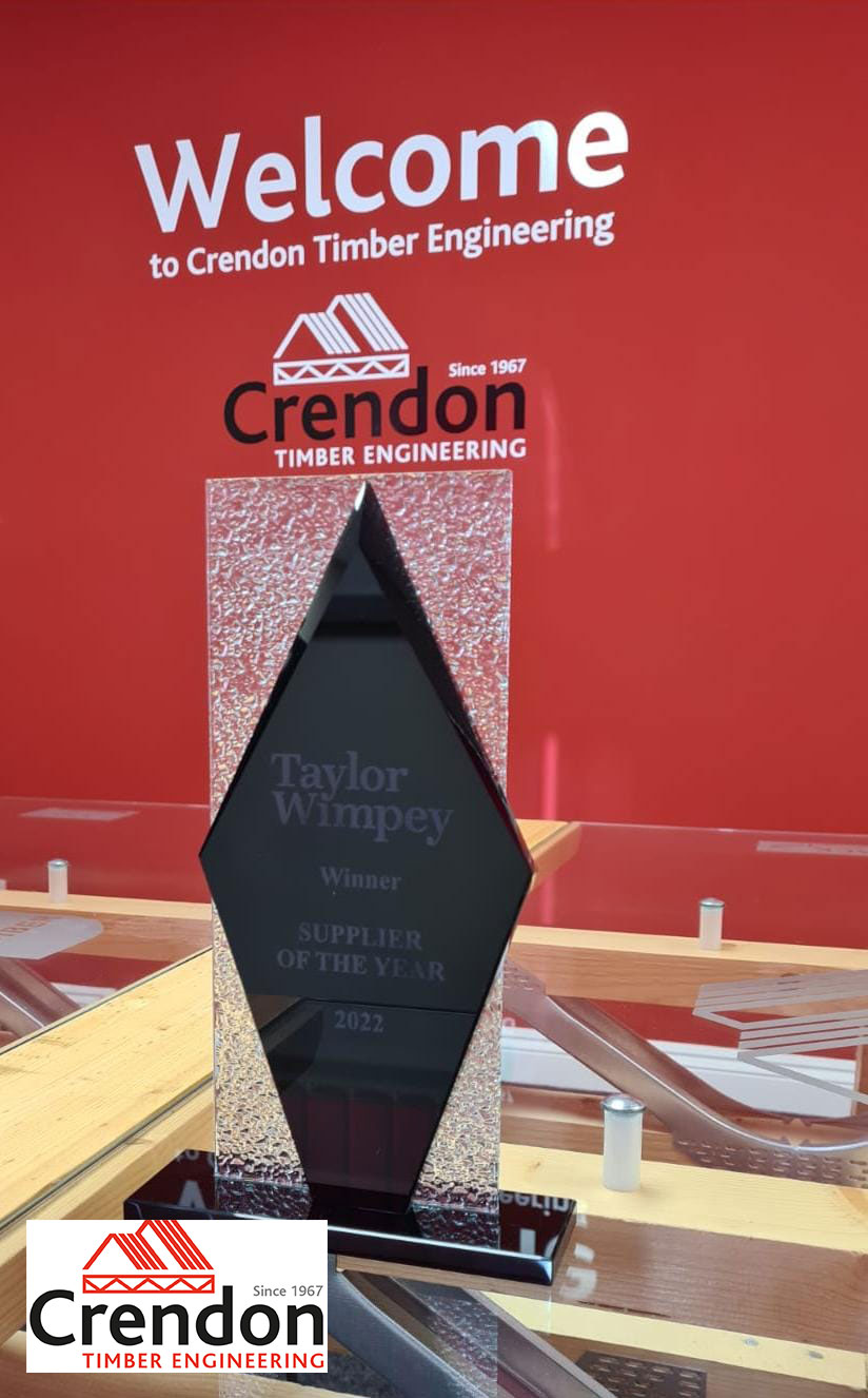 Crendon Timber Engineering Win Taylor Wimpey Supplier of the Year Award 2023