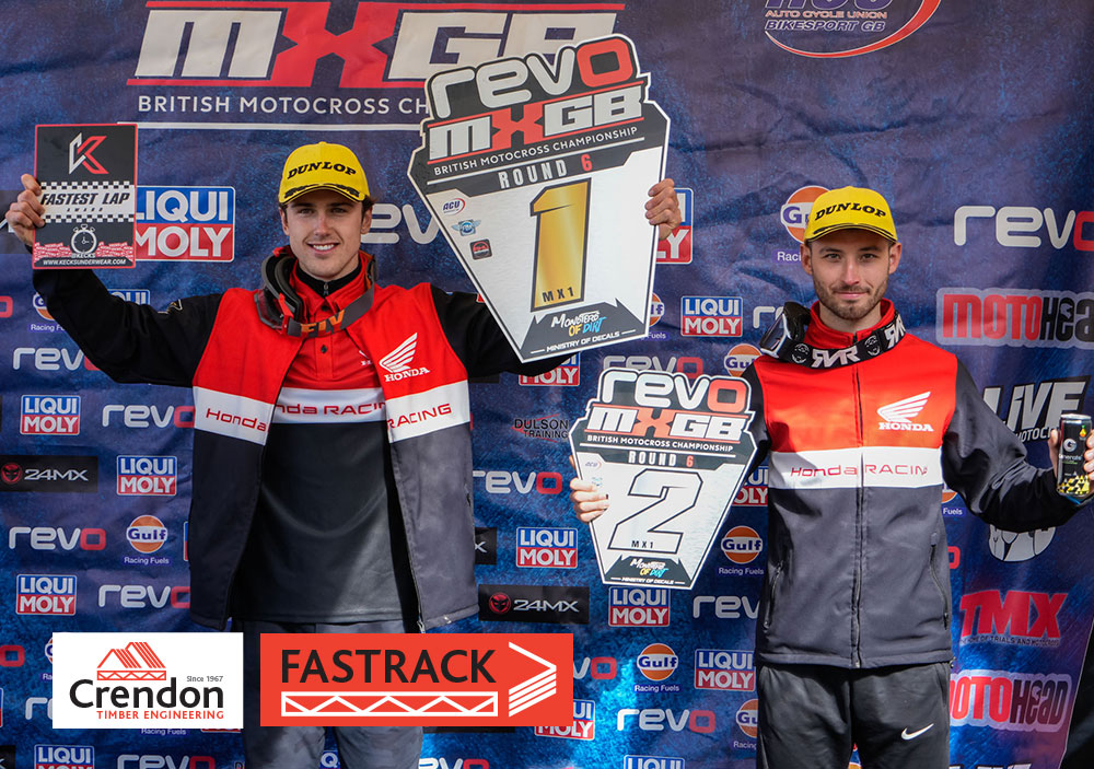 Crendon FASTRACK Honda give a riding lesson at the Schoolhouse Track Round of the MX1 Championship in County Durham