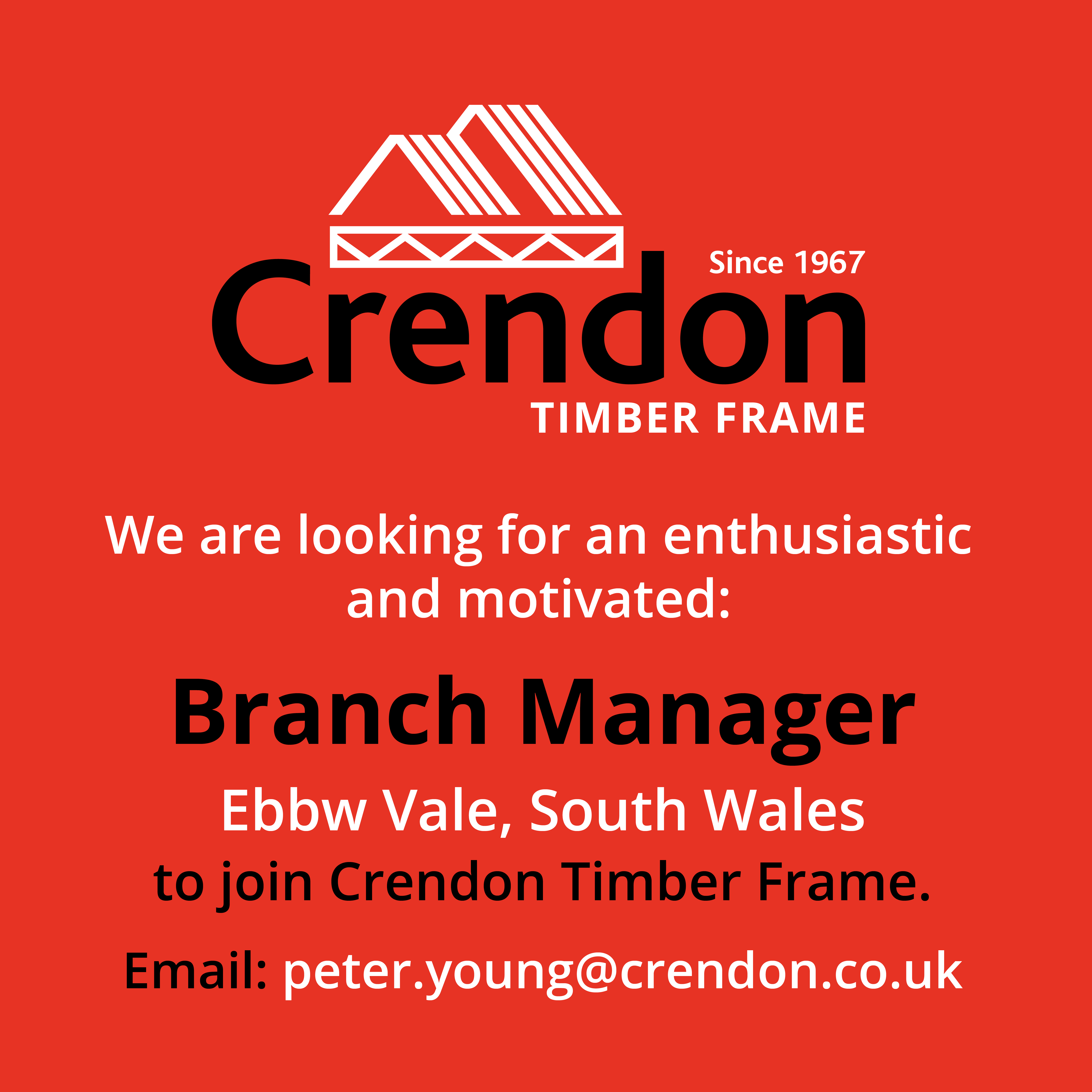 Job Vacancy – Branch Manager – Ebbw Vale, South Wales
