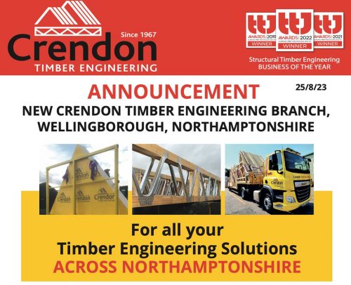 Crendon Timber Engineering are delighted to announce the opening of our new branch at Wellingborough, Northamptonshire.