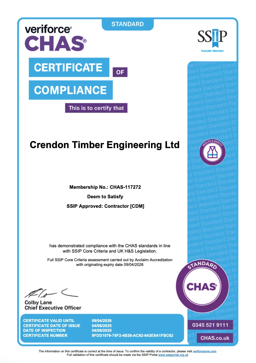 CHAS certificate