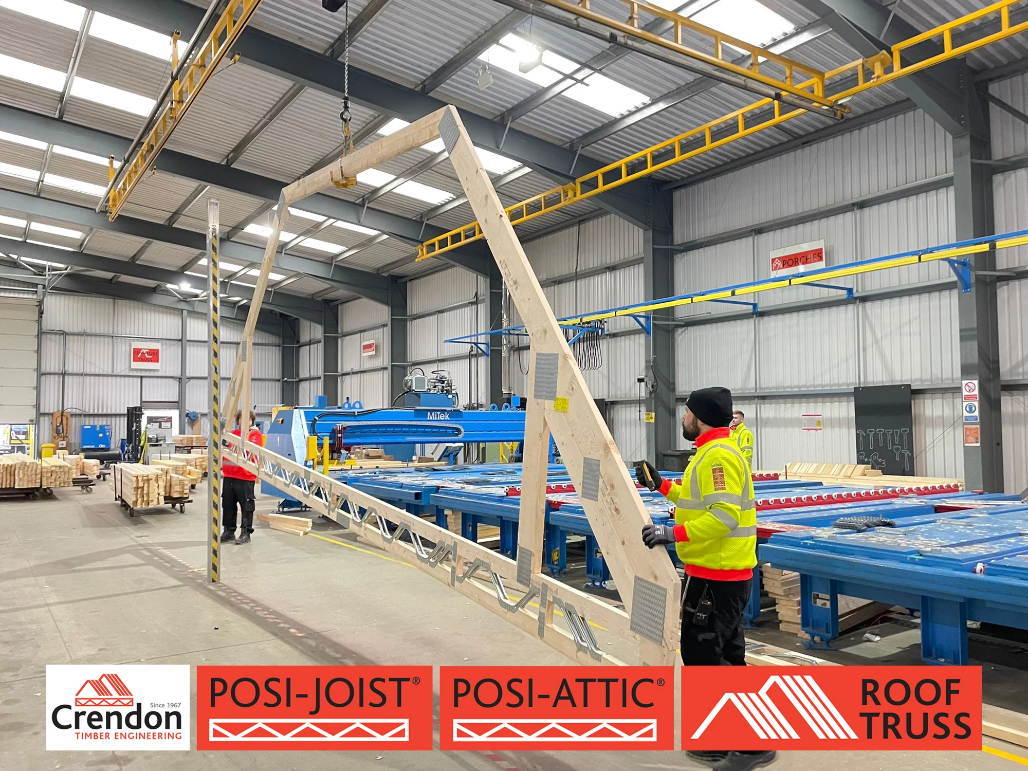 Posi Attic Trusses being manufactured and delivered this week for a new build chalet bungalow in Thorpeness, Suffolk all delivered 100% On Time In Full.