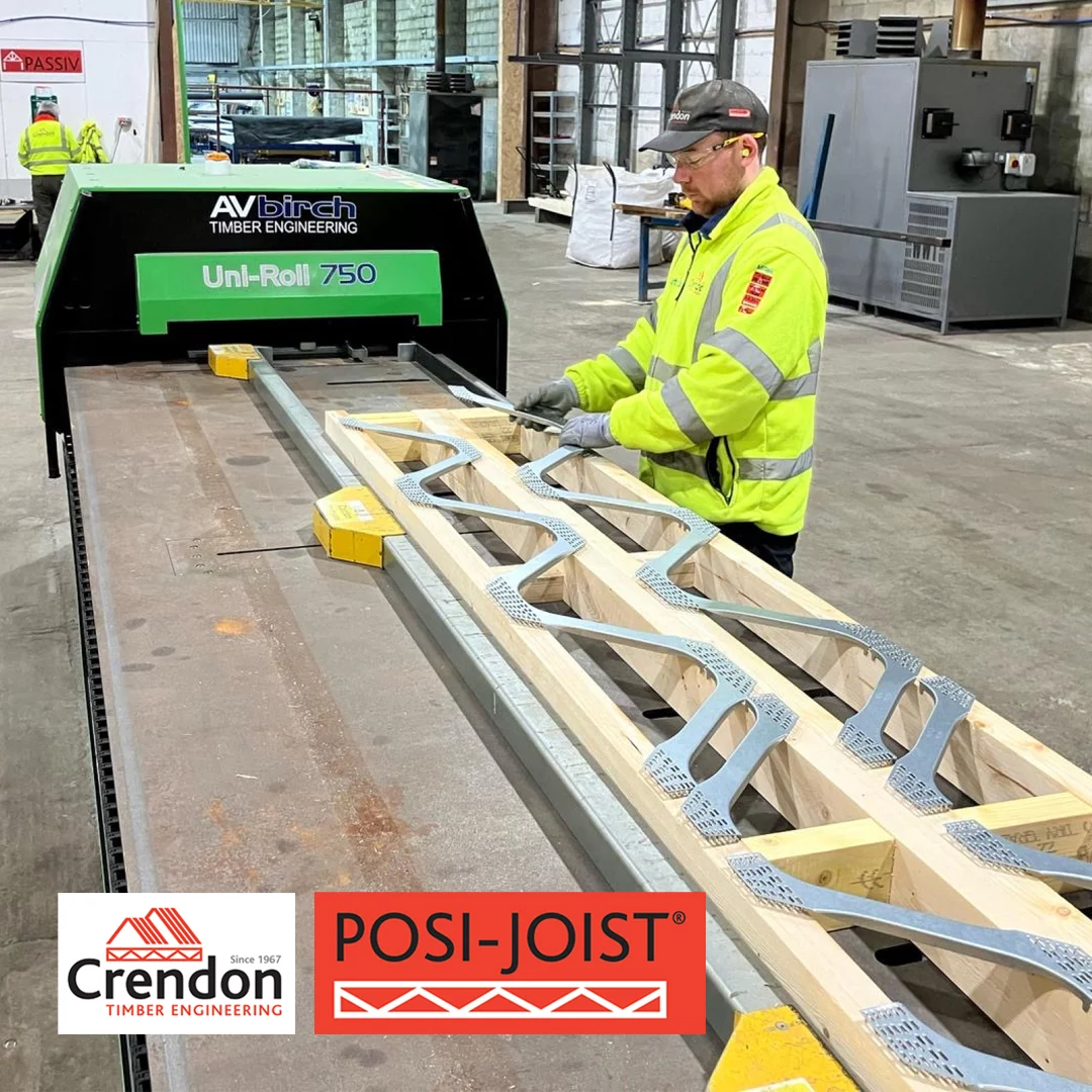 Increased Posi-Joist, metal web joist capacity at Crendon Newquay!