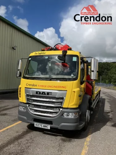 Great to see our new HIAB rigid truck ‘The Logfather’, out and about from our Bridgend branch.
