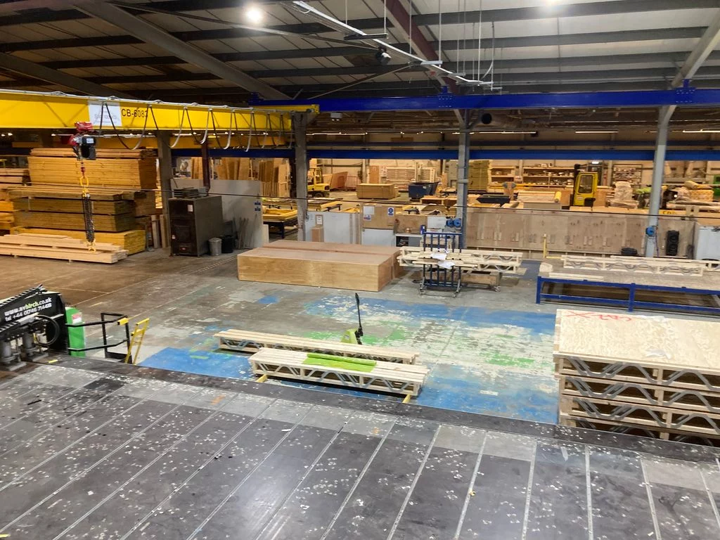 Inside of timber factory