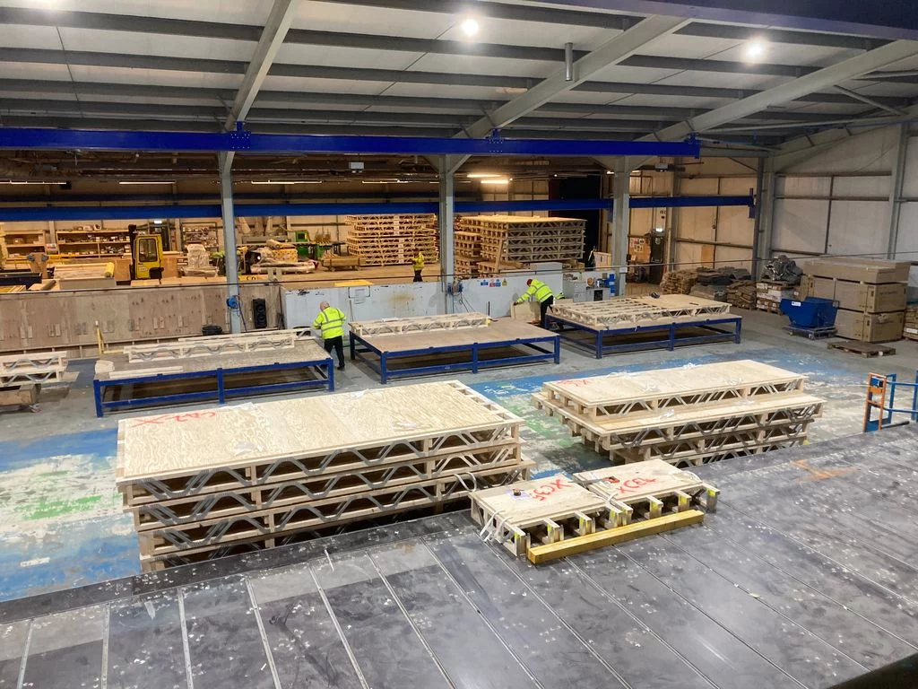 Inside of timber factory