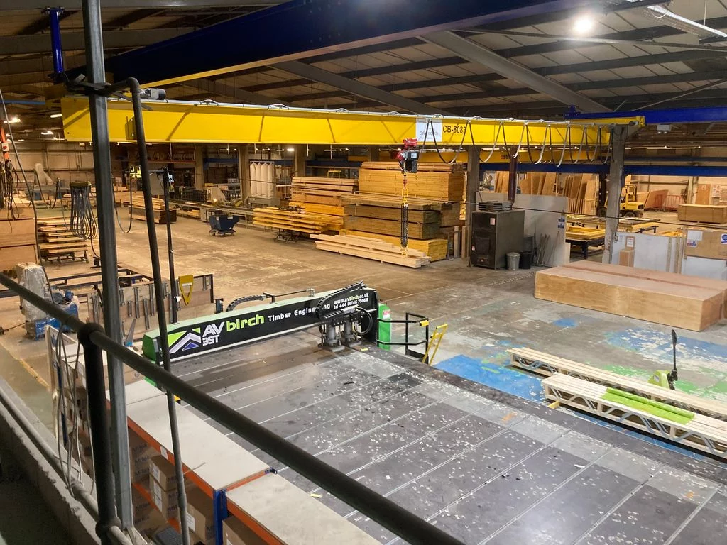 Inside of timber factory