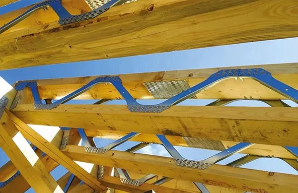 Easi joists with blue sky background