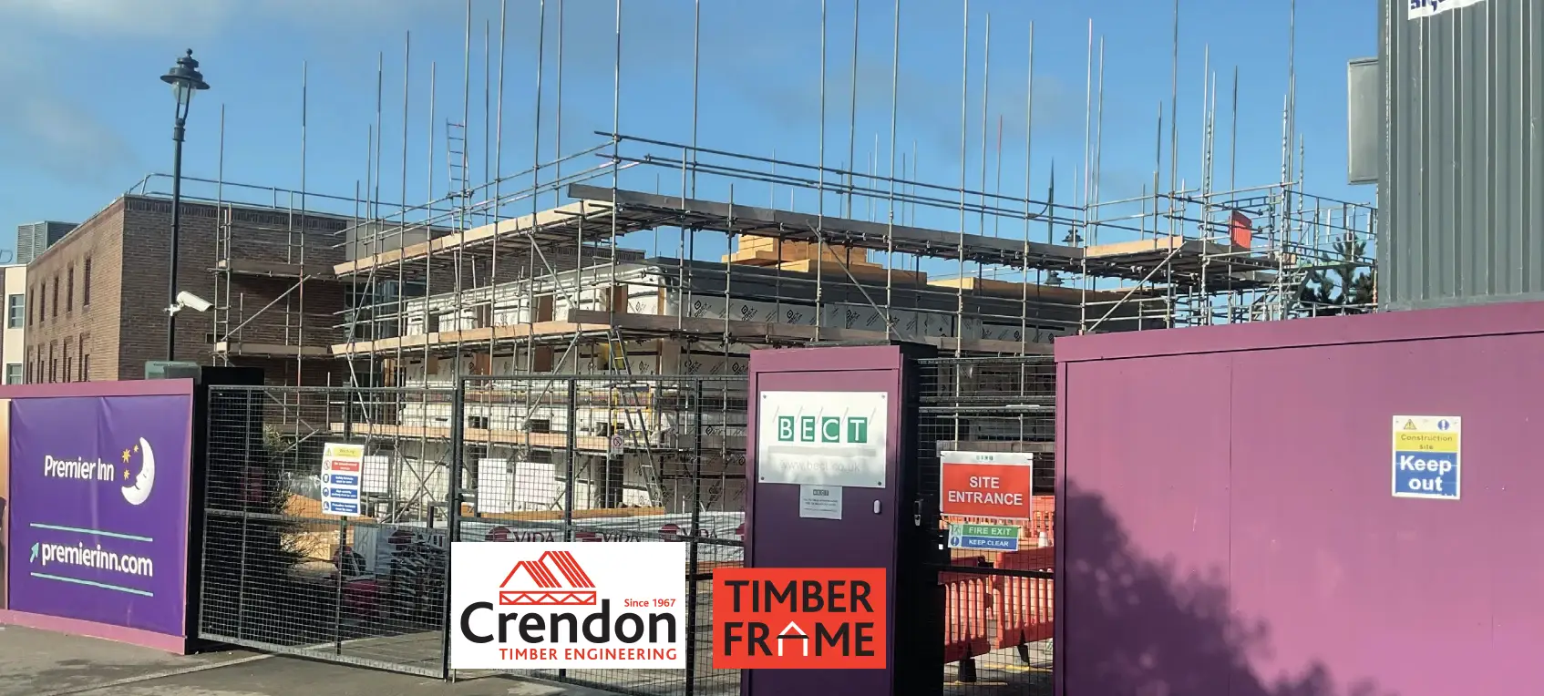 Construction of Premier Inn site